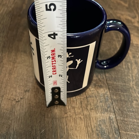 Etched Kokopelli Coffee Mug Navy Blue Made-In USA Southwestern - Picture 7 of 7